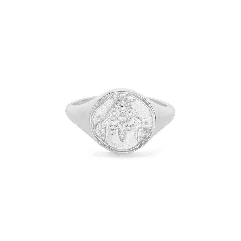 Gemini on sale signet ring